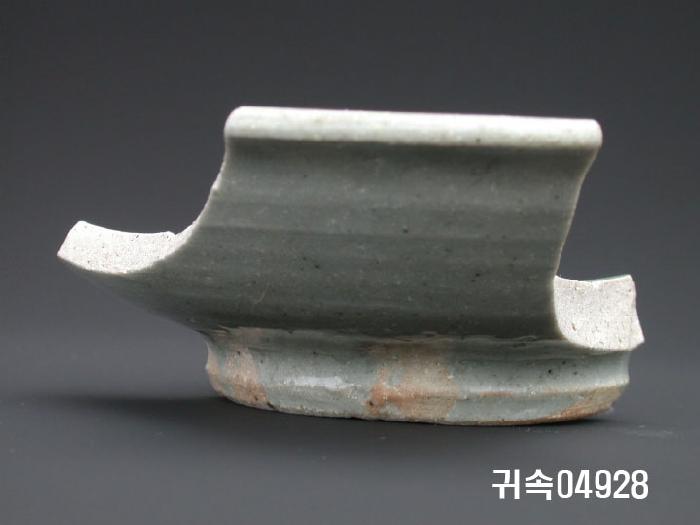 朝鮮 純白磁 楪匙 片 이미지