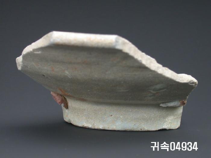 朝鮮 純白磁 楪匙 片 이미지