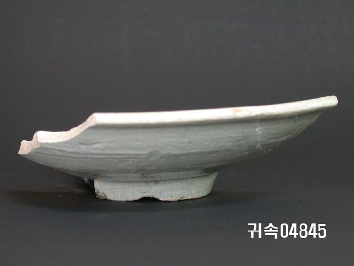 朝鮮 純白磁 楪匙 片 이미지