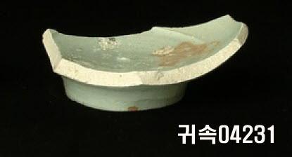 朝鮮 純白磁 鉢 底部片 이미지