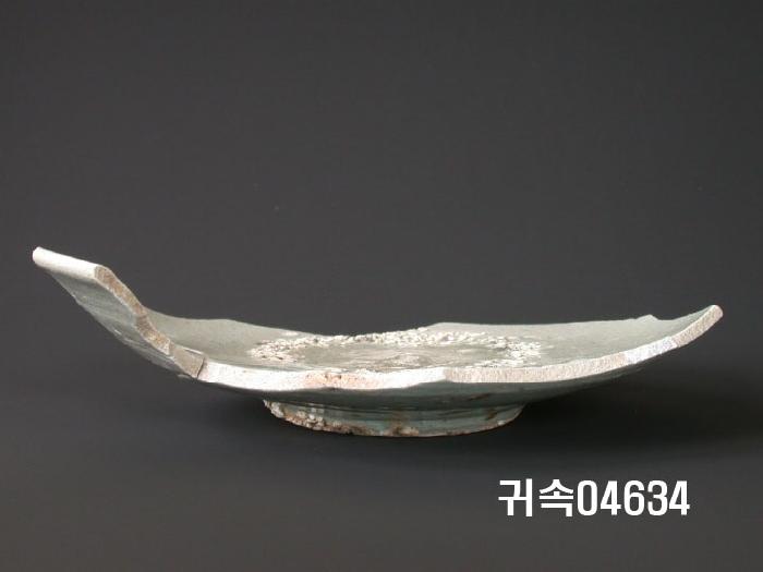 朝鮮 純白磁 楪匙 片 이미지