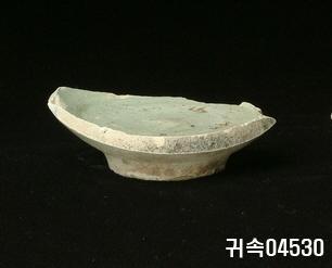 朝鮮 純白磁 鉢 底部片 이미지