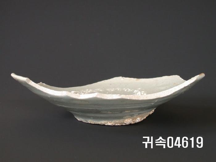 朝鮮 純白磁 楪匙 片 이미지