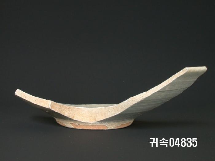 朝鮮 純白磁 楪匙 片 이미지