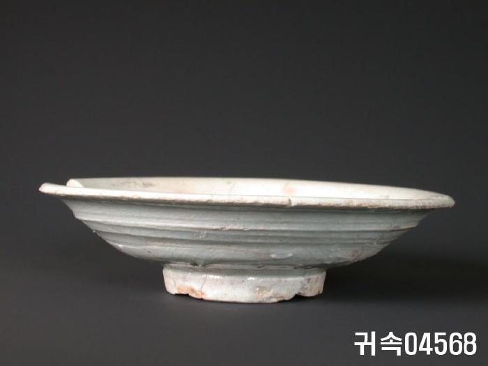 朝鮮 純白磁 楪匙 이미지
