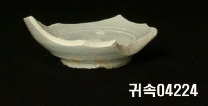 朝鮮 純白磁 鉢 底部片 이미지