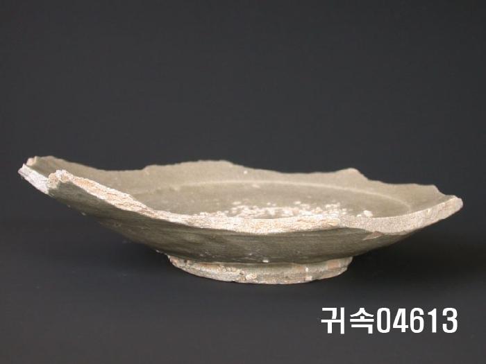 朝鮮 純白磁 楪匙 片 이미지