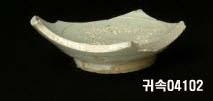 朝鮮 純白磁 鉢 底部片 이미지