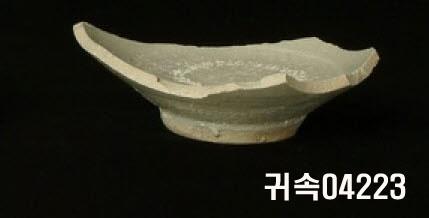 朝鮮 純白磁 鉢 底部片 이미지