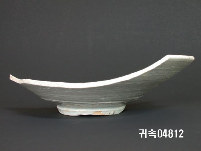 朝鮮 純白磁 楪匙 片 이미지