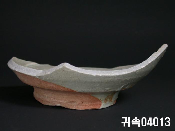 朝鮮 純白磁 鉢 底部片 이미지