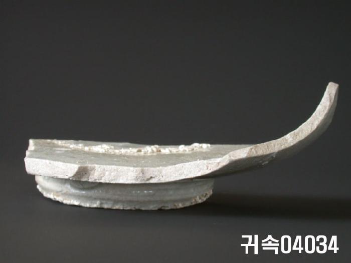朝鮮 純白磁 鉢 底部片 이미지