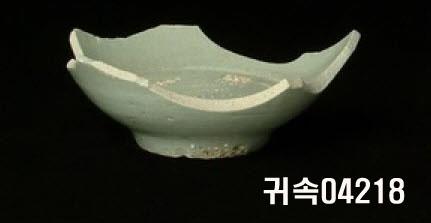 朝鮮 純白磁 鉢 底部片 이미지