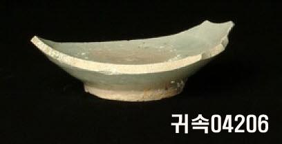 朝鮮 純白磁 鉢 底部片 이미지