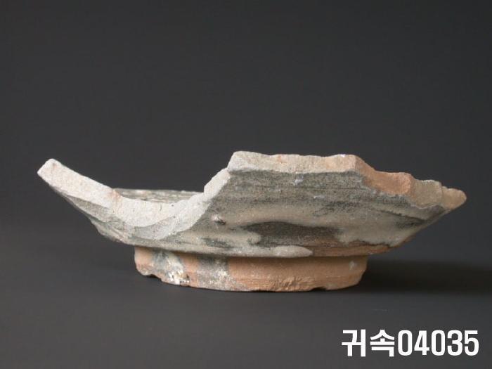 朝鮮 純白磁 鉢 底部片 이미지