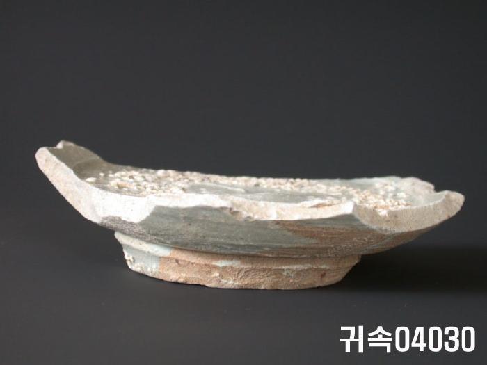 朝鮮 純白磁 鉢 底部片 이미지
