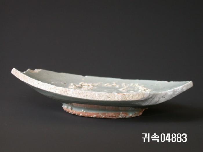 朝鮮 純白磁 楪匙 片 이미지