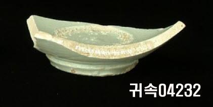 朝鮮 純白磁 鉢 底部片 이미지
