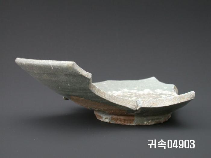 朝鮮 純白磁 楪匙 片 이미지