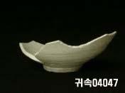 朝鮮 純白磁 鉢 底部片 이미지