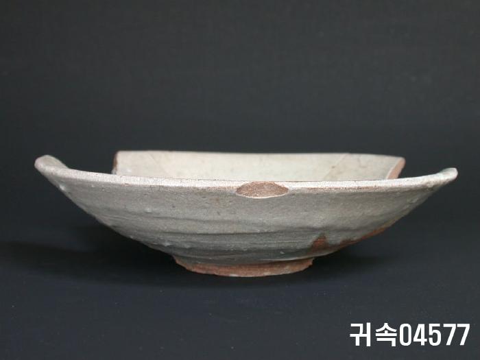 朝鮮 純白磁 楪匙 이미지