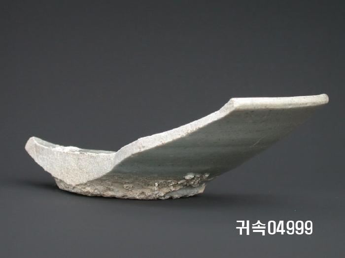 朝鮮 純白磁 楪匙 片 이미지