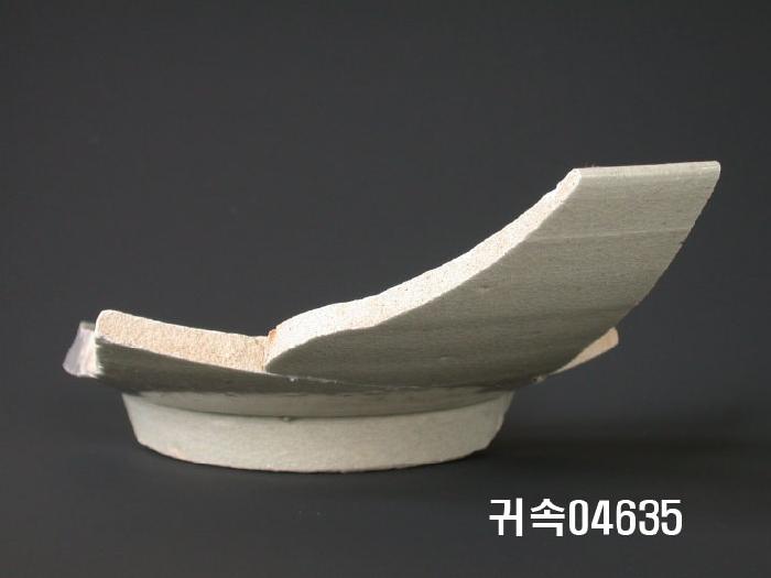 朝鮮 純白磁 楪匙 片 이미지