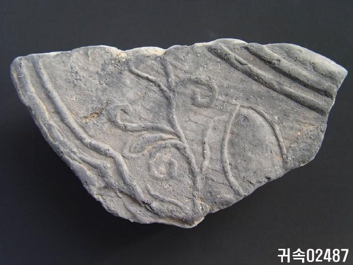 花文平瓦當 이미지