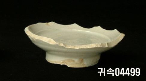 朝鮮 純白磁 鉢 底部片 이미지