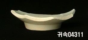 朝鮮 純白磁 鉢 底部片 이미지