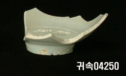 朝鮮 純白磁 鉢 底部片 이미지